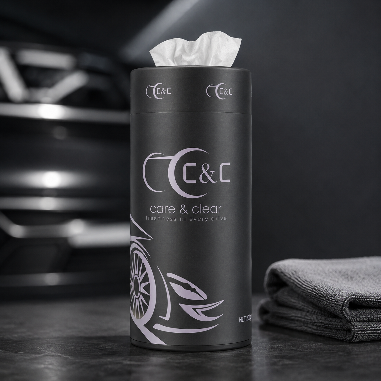 Car Tissue Paper Bottle | Refillable Car Tissue Box